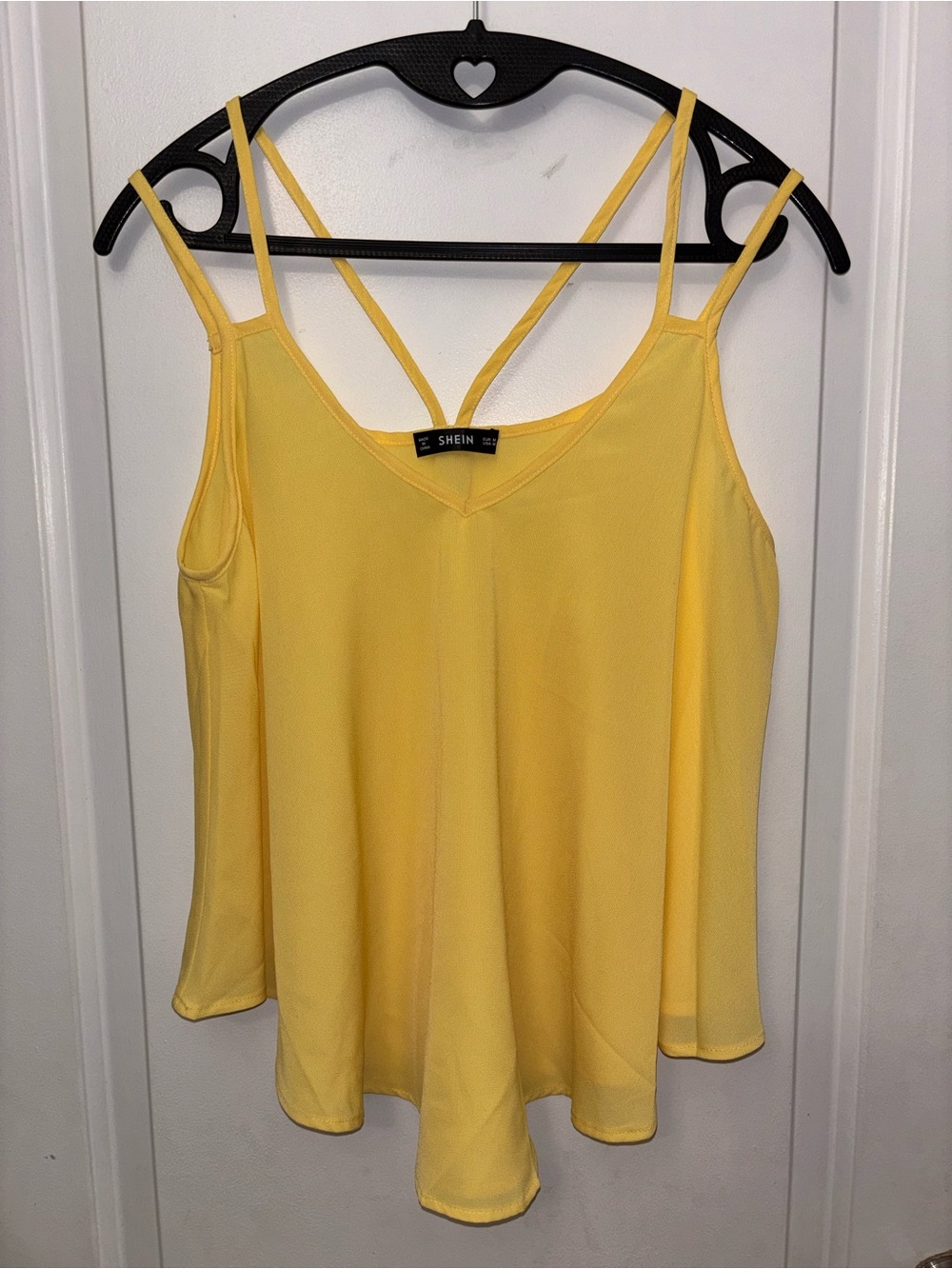 Bright Yellow Double-Strap V-Neck Camisolew